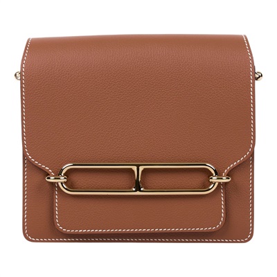 愛馬仕 Hermes Roulis 豬鼻子 斜背包 18 Mini 金色五金 金棕色 H070510CP37 /W HA 849 KA  防塵袋/原廠盒子/購買證明影本