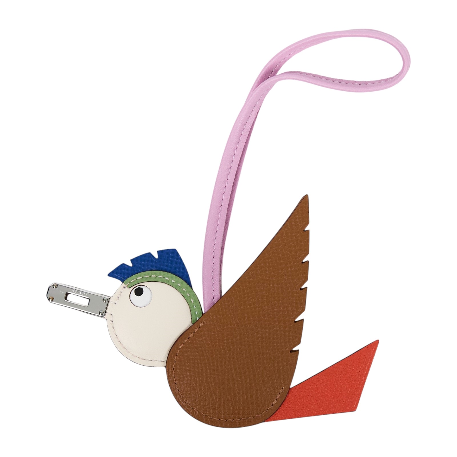 愛馬仕 Hermes Birdy 吊飾  K SI 003 DB K刻 布穀鳥KELLY釦吊飾 無附屬品