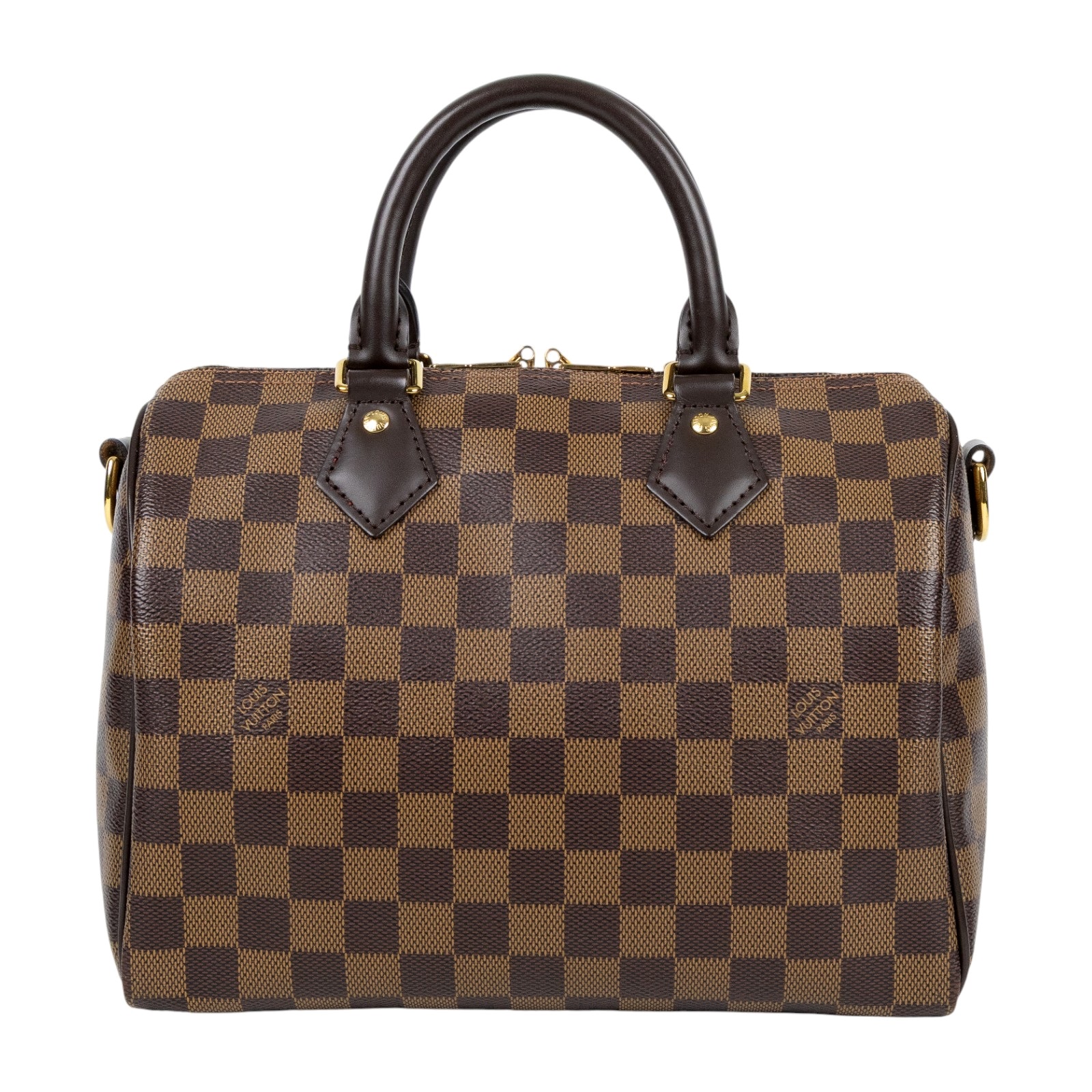 路易威登 LOUIS VUITTON Speedy Bandoulière 25  波士頓包 手提包 棕棋盤格 N40575 晶片款  原廠盒子/防塵袋/購買證明正本/鎖組/背帶