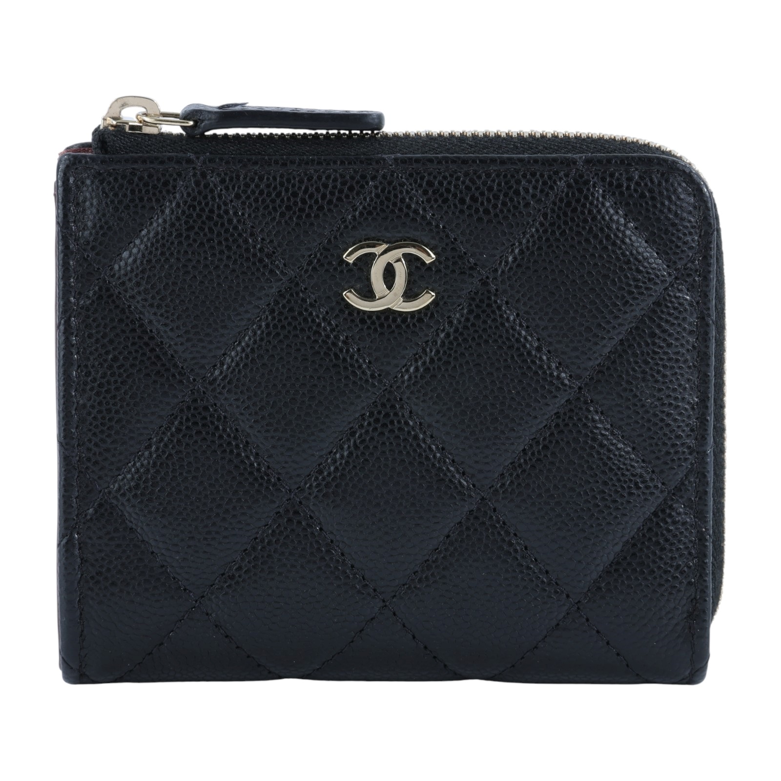 香奈兒 CHANEL CC LOGO 零錢包 卡片夾 AP3999 B10583 晶片款 L型黑淡金卡片零錢包 原廠盒子/防塵袋/購買證明影本