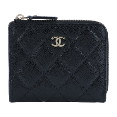 香奈兒 CHANEL CC LOGO 零錢包 卡片夾 AP3999 B10583 晶片款 L型黑淡金卡片零錢包 原廠盒子/防塵袋/購買證明影本