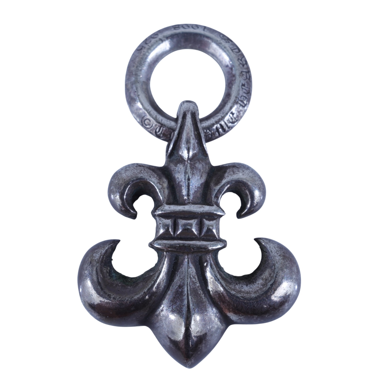 克羅心 CHROME HEARTS CHARM BS FLEUR 鳶尾花吊墜  鳶尾花吊墜 防塵袋/購買證明影本