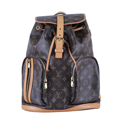 路易威登 LOUIS VUITTON Bosphore 後背包 經典帆布 M40107 原花掀蓋束口後背包 樂天購買證明