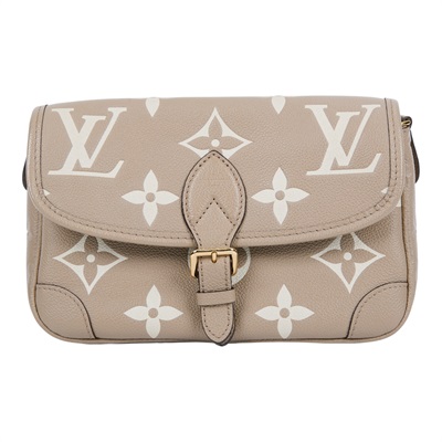 路易威登 LOUIS VUITTON Diane 腋下包法棍 單肩背包 斑鳩灰 奶油色 M46583 晶片款 斑鳩灰DIANE 防塵袋/背帶2