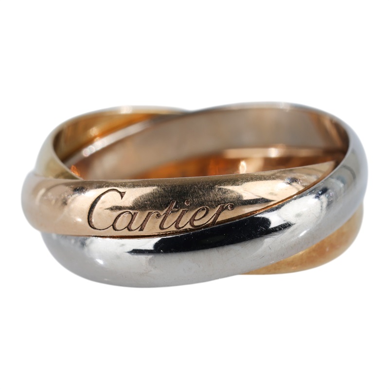 卡地亞 CARTIER Trinity 戒指 B4086145 RG/WG/YG TRINITY 戒指#45 原廠盒子/保書/購買證明正本