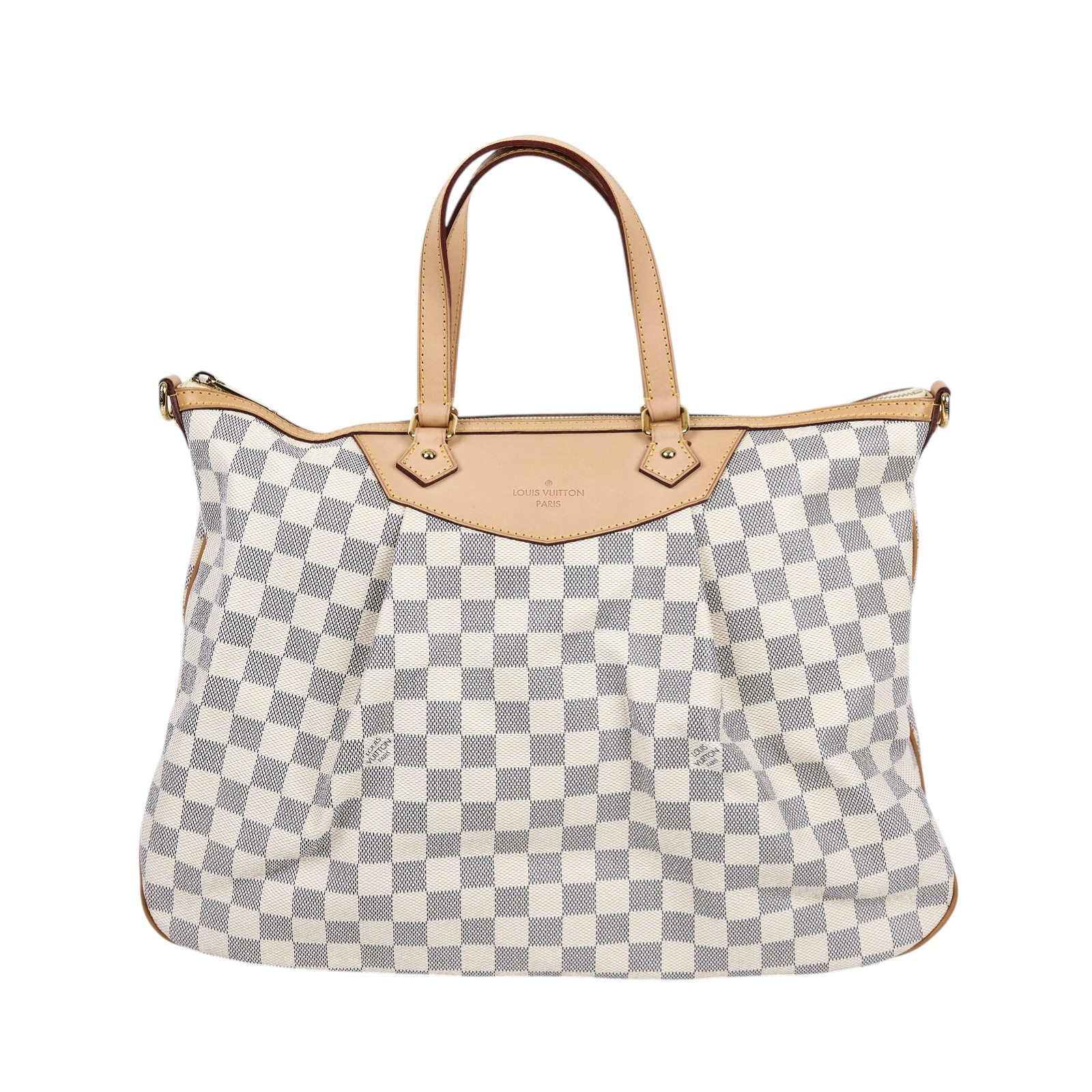 路易威登 LOUIS VUITTON SIRACUSA GM 肩背包 斜背包 兩用包 N41111 白棋盤SIRACUSA GM 防塵袋/STARP