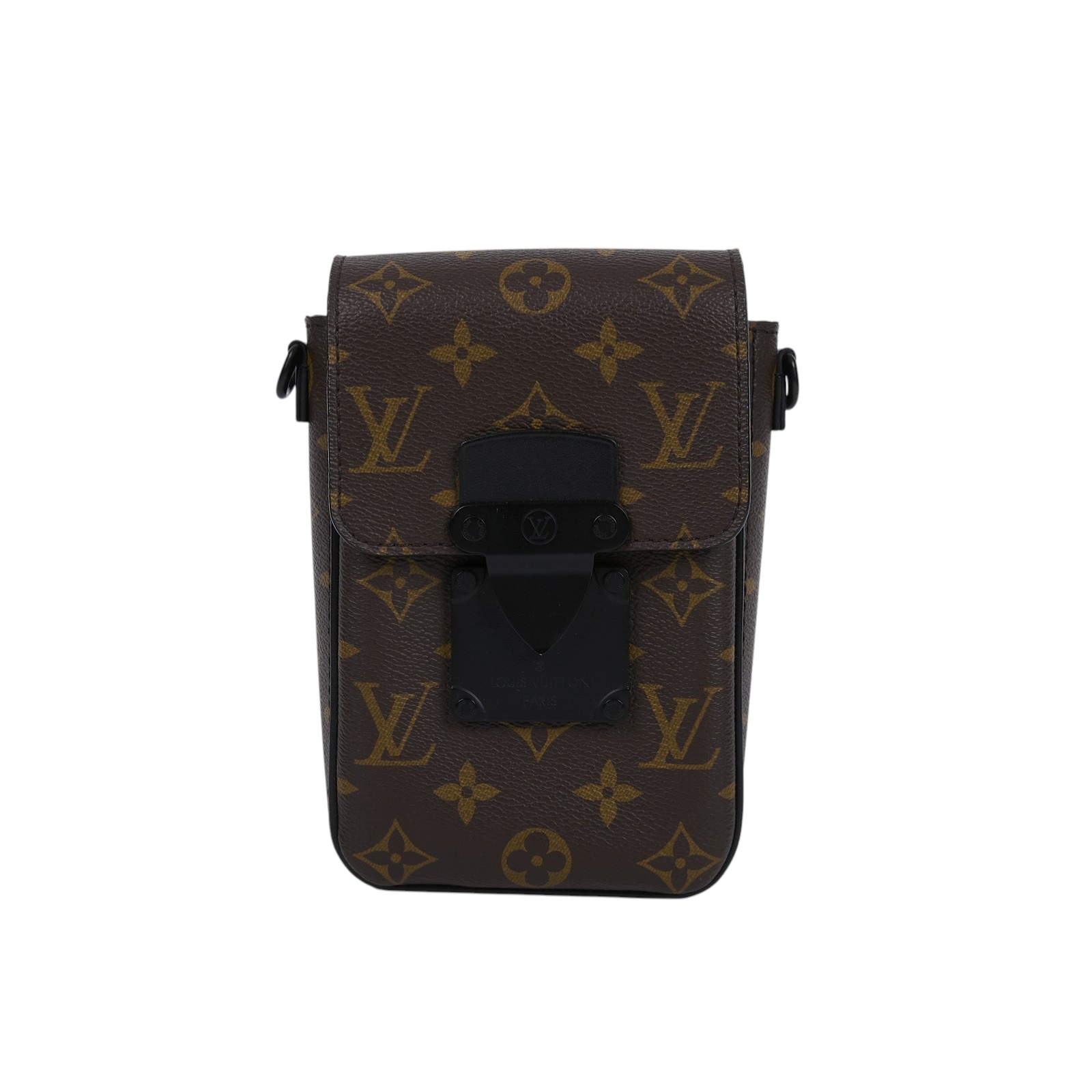 路易威登 LOUIS VUITTON S-Lock 直式隨身錢包 M81522 晶片款 原花S-LOCK直式隨身錢包 防塵袋/購買證明影本