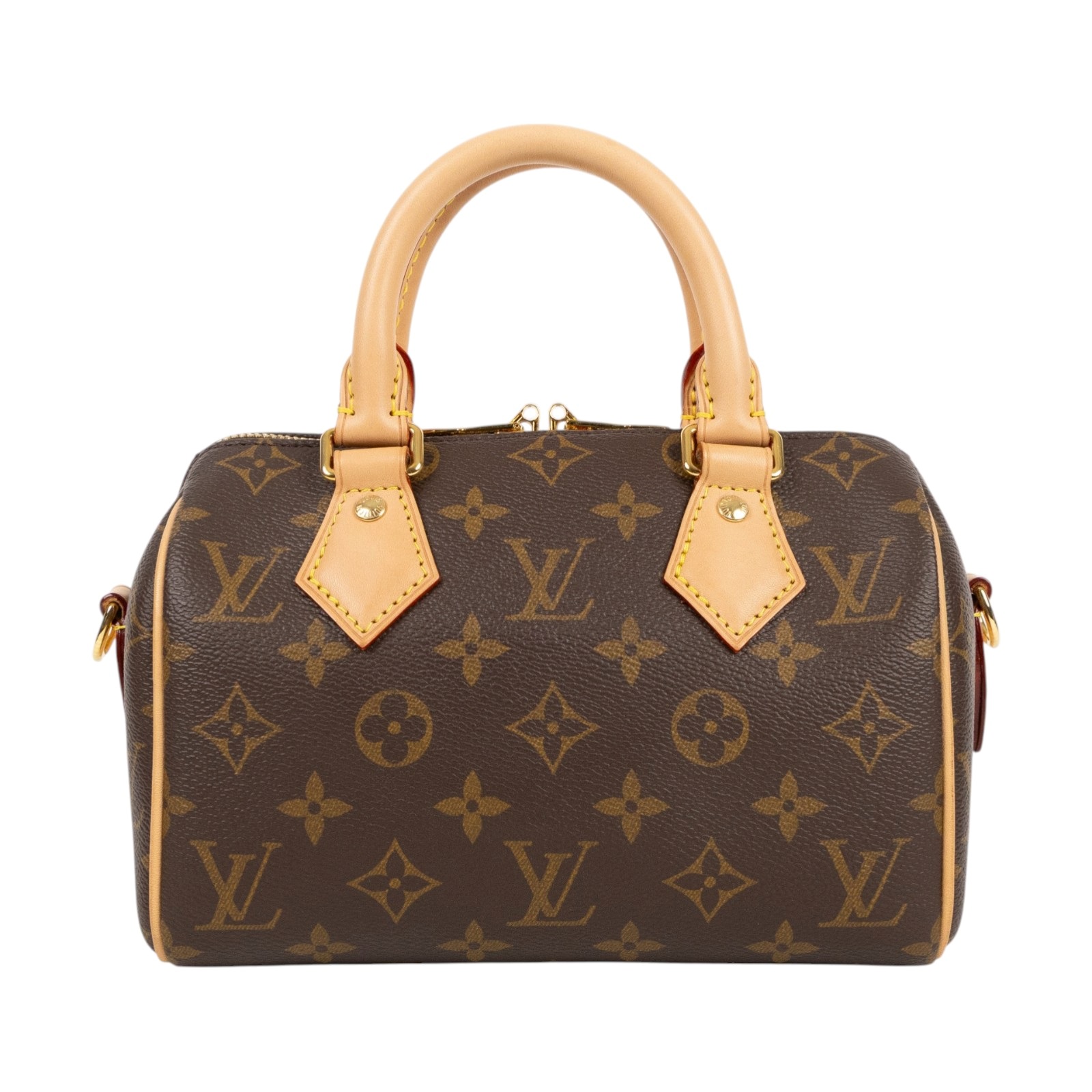 路易威登 LOUIS VUITTON Speedy Bandoulière 20 米色 帆布 手提 斜背 波士頓包 M46222 晶片款  原廠盒子/背帶/鎖組/購買證明正本