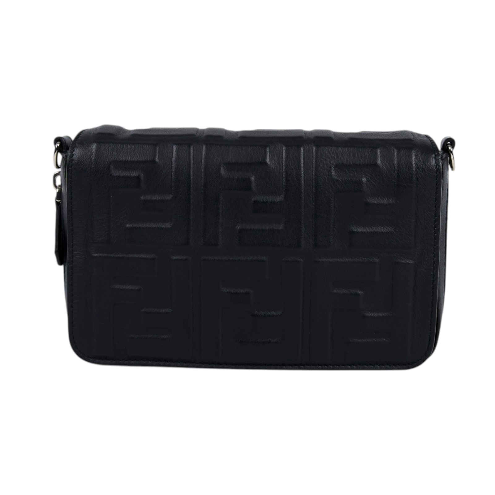 芬迪 FENDI 斜背包 相機包 7M0299A72V 黑FF壓紋ZUCCA斜背包 原廠盒子/防塵袋/背帶