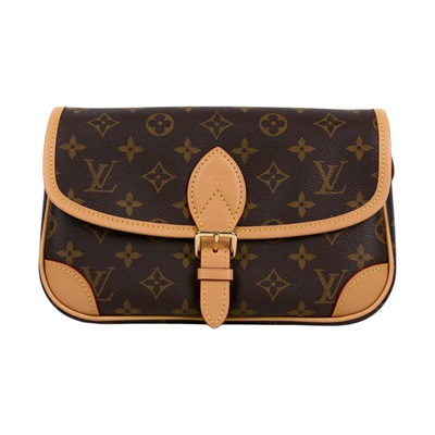 路易威登 LOUIS VUITTON Diane 腋下包法棍 單肩背包 經典帆布 M45985 晶片款 原花DIANE 原廠盒子/防塵袋/背帶2