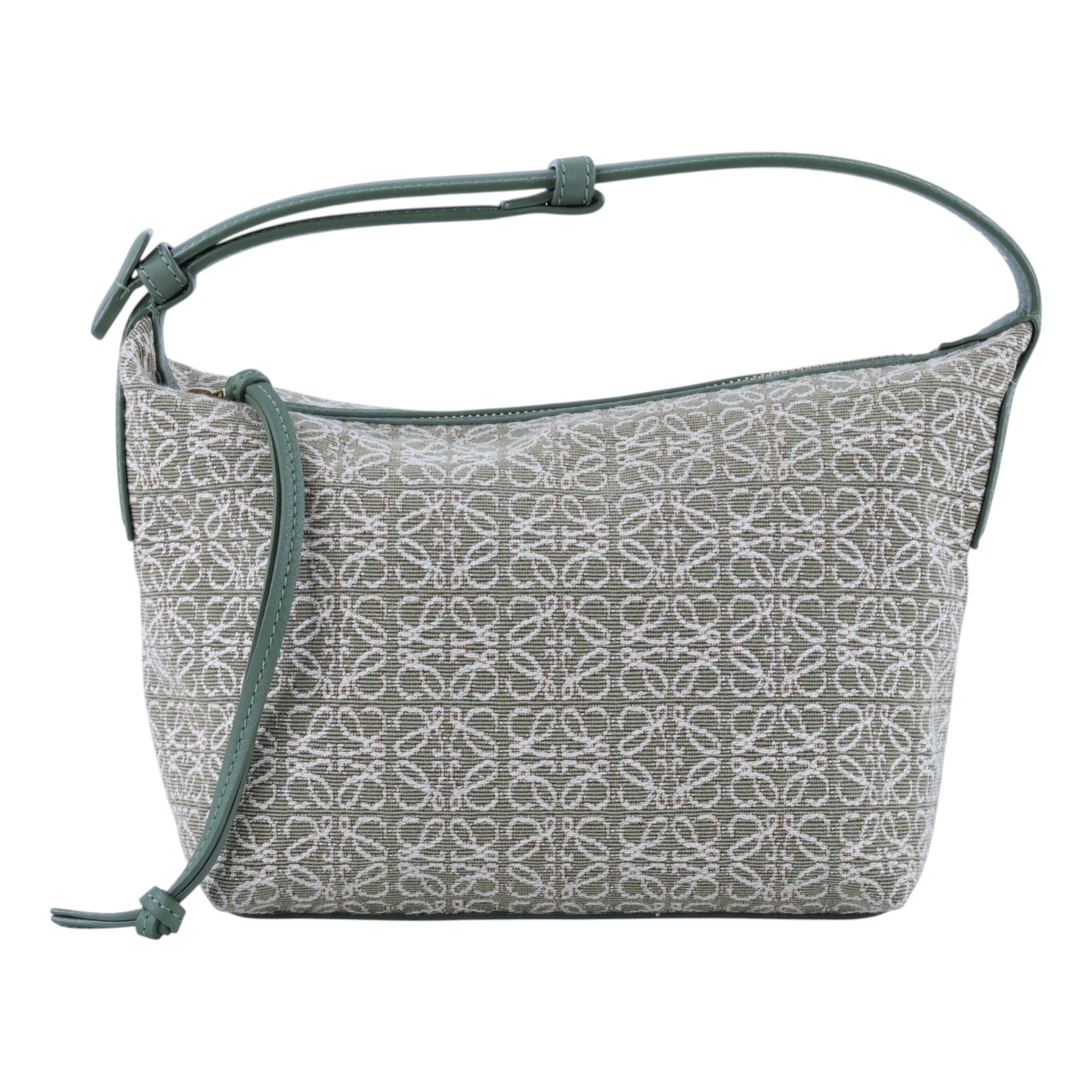 羅意威 LOEWE Cubi Anagram 小型 緹花布 手提包 A906K75X06 綠CUBI ANAGRAM 無附屬品