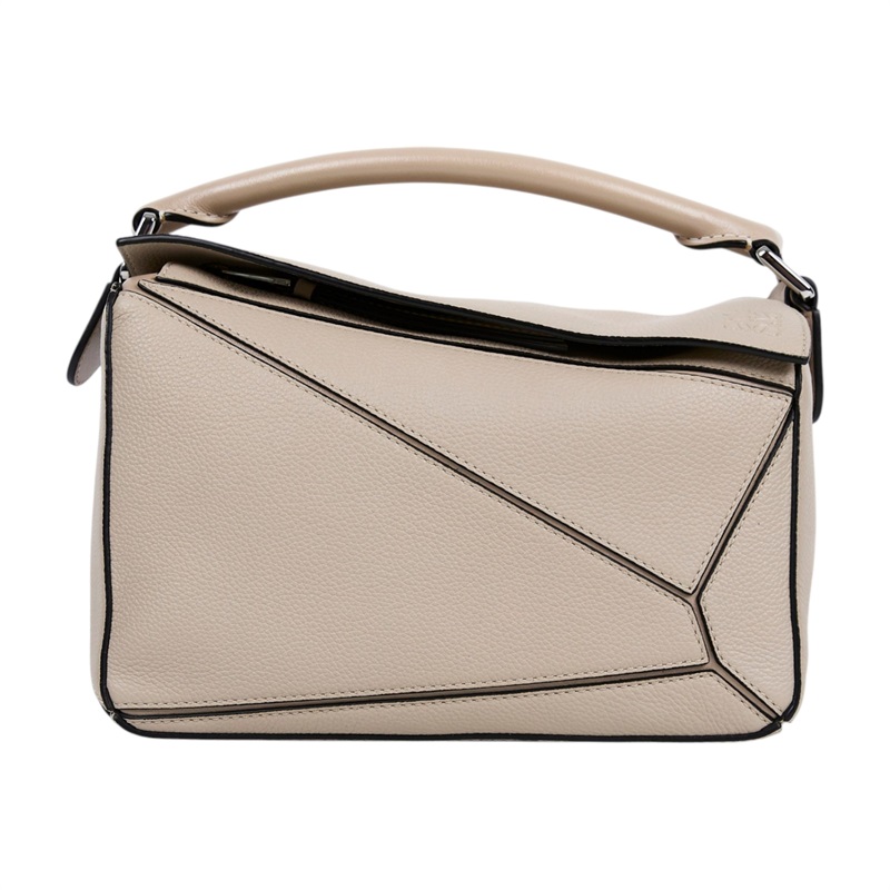 羅意威 LOEWE Puzzle Edge 包款 經典小牛皮 小型 A510P60XAC 米白PUZZLE SMALL 原廠盒子/防塵袋/背帶/購買證明正本