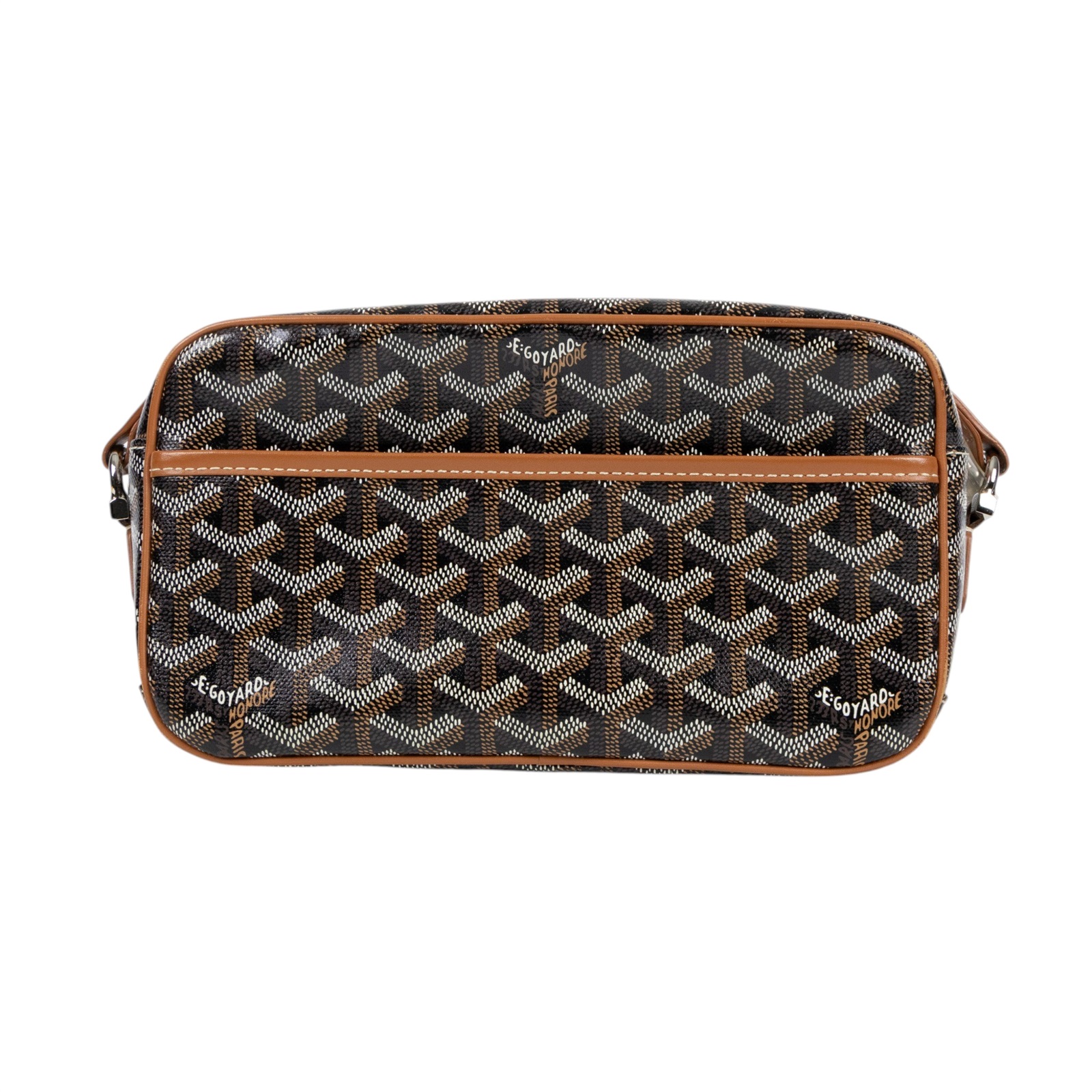 高雅德 GOYARD Cap-Vert PM Bag 肩背 斜背包 CAPVE2PMLTY 焦糖黑CAP-VERT PM 防塵袋/日本購買證明正本