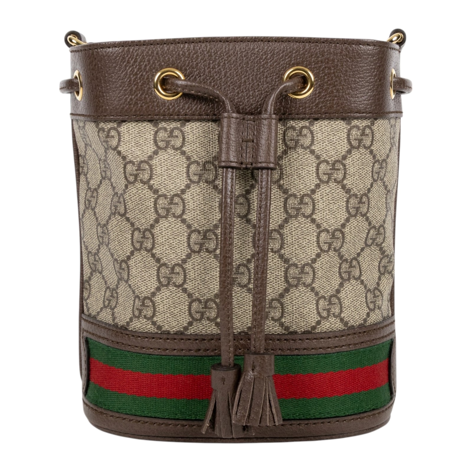 古馳 GUCCI Ophidia GG 迷你 水桶袋 米色 烏木色 550620 96I3B 棕GG紋OPHIDIA水桶包 防塵袋