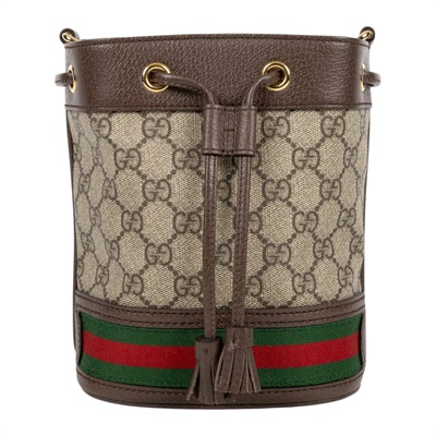 古馳 GUCCI Ophidia GG 迷你 水桶袋 米色 烏木色 550620 96I3B 棕GG紋OPHIDIA水桶包 防塵袋