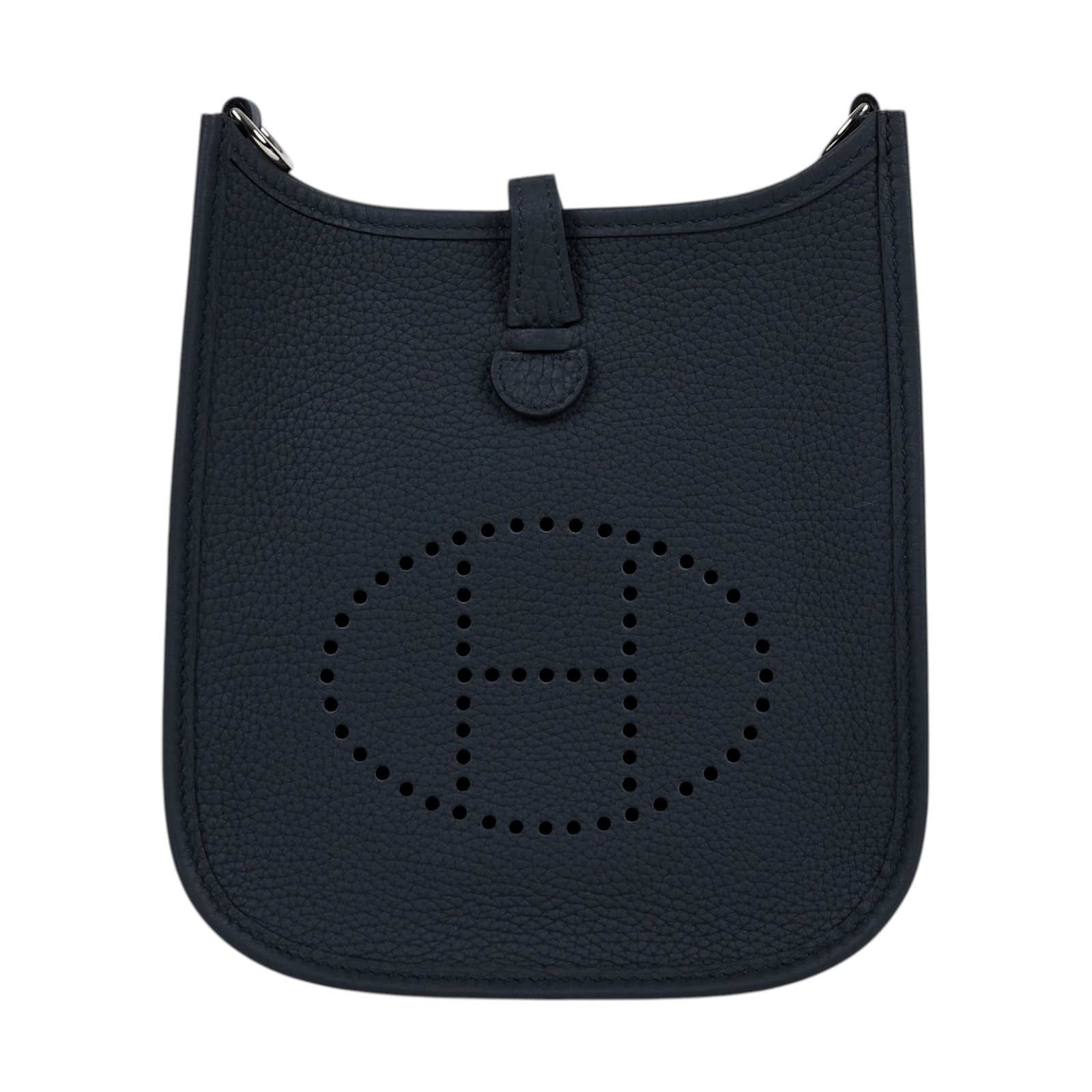 愛馬仕 Hermes Evelyne Bag Mini 伊芙琳包 Evelyne 16 霧霾灰 銀色五金 H085945CKAQ /W TS 001 AU  防塵袋/原廠盒子/背帶/購買證明正本