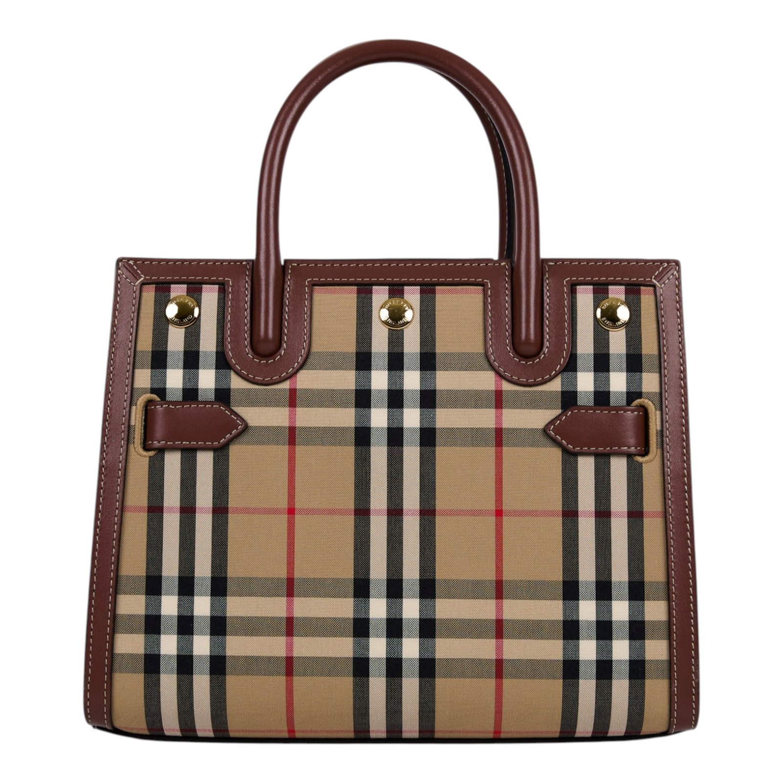 博柏利 BURBERRY Vintage Check Title 手提包 肩背包 斜背包 80252671  防塵袋/原廠盒子/購買證明正本