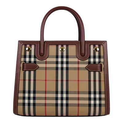 博柏利 BURBERRY Vintage Check Title 手提包 肩背包 斜背包 80252671  防塵袋/原廠盒子/購買證明正本