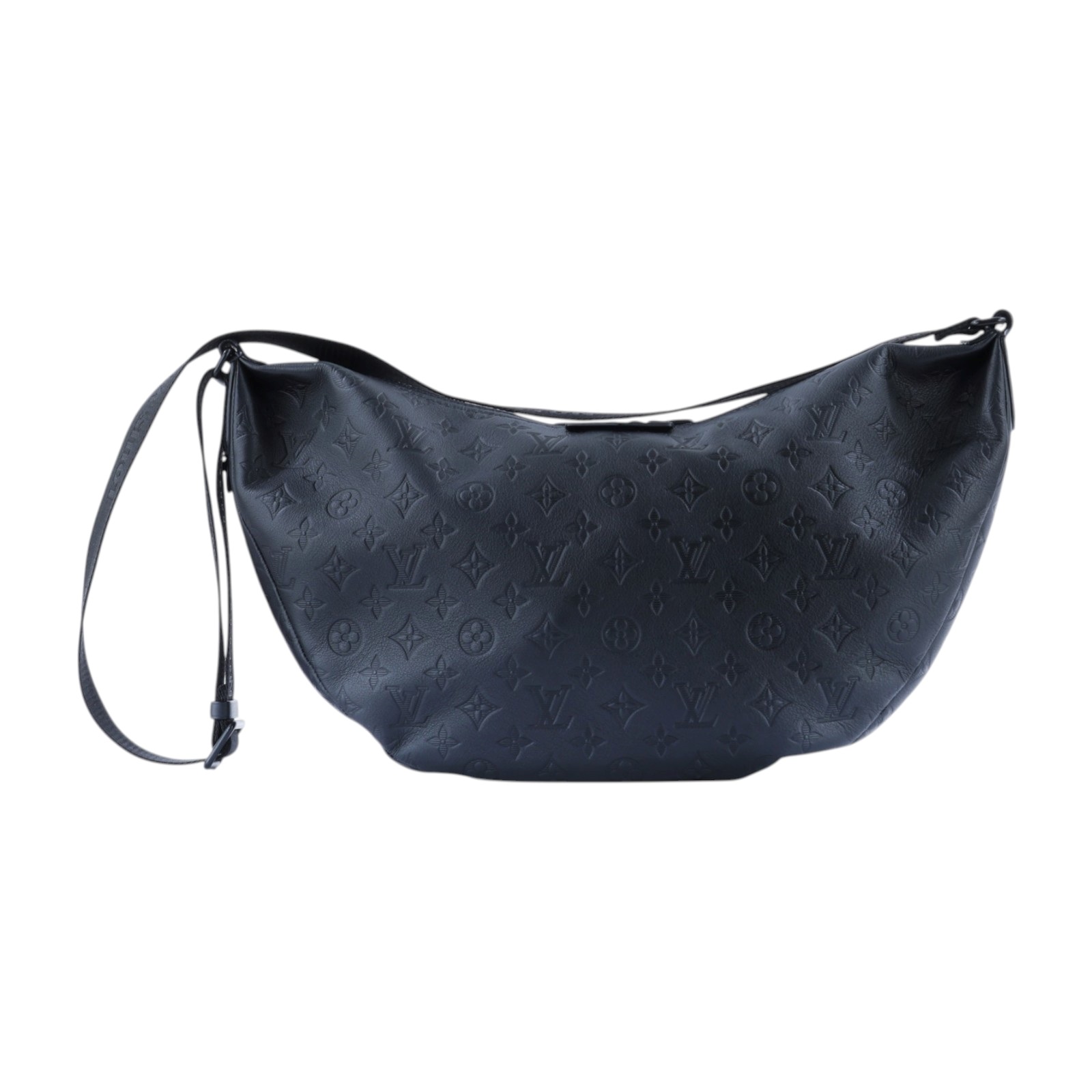 路易威登 LOUIS VUITTON Hobo Hamac Bag 月牙包 黑色 M12850 晶片款 黑壓紋HOBO HAMAC 防塵袋/皮吊牌