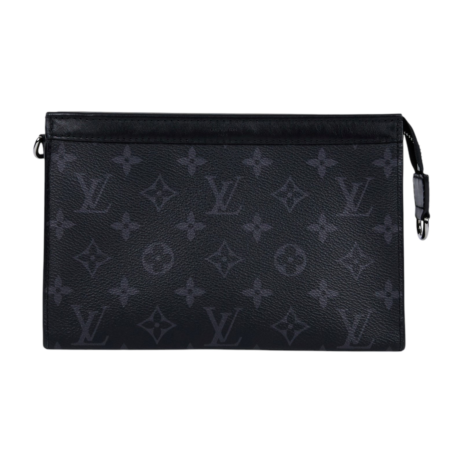 路易威登 LOUIS VUITTON Gaston 隨身錢包 肩背 Eclipse Reverse塗層帆布 黑色 M81124 晶片款  購買證明正本/防塵袋/內袋/STARP