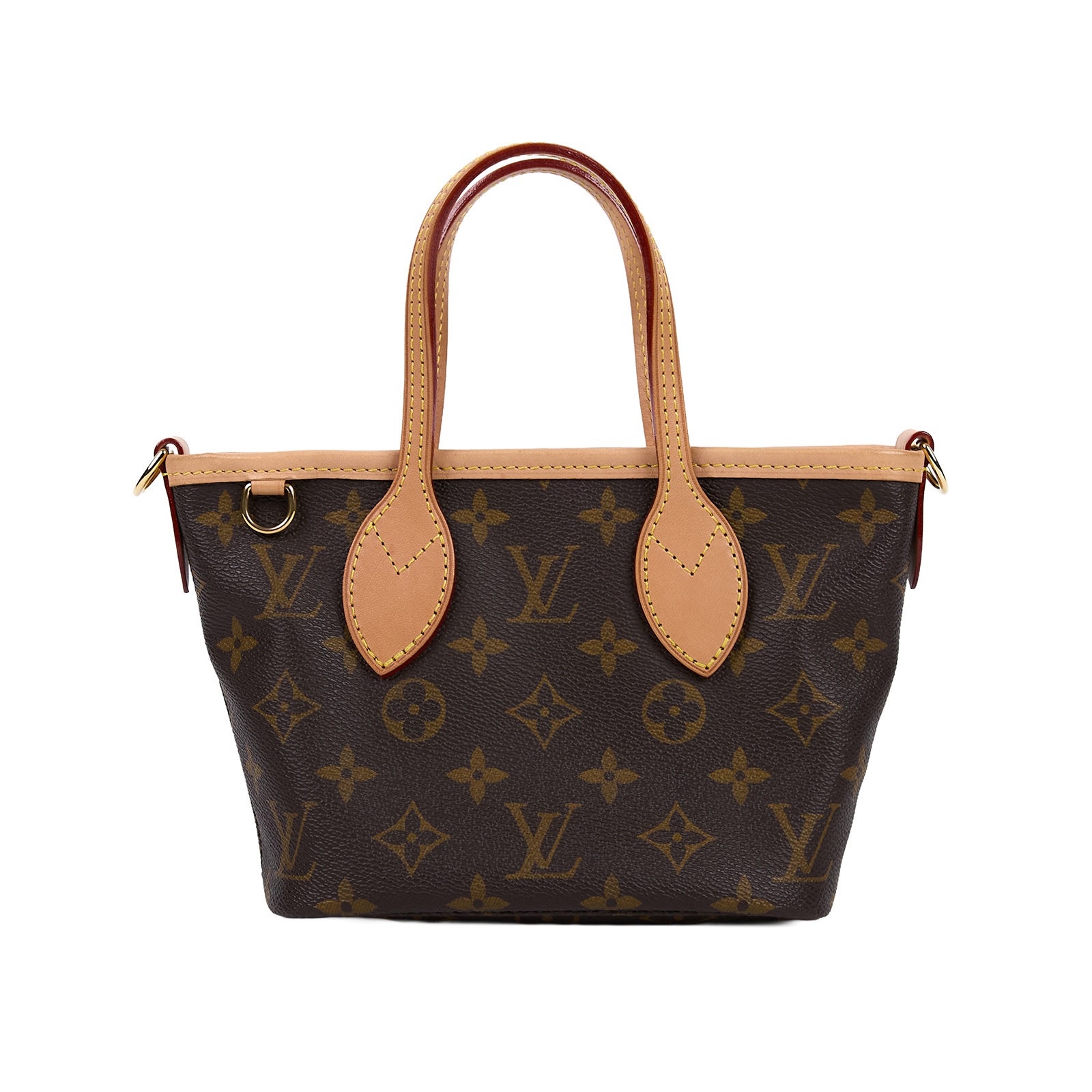 路易威登 LOUIS VUITTON Neverfull BB 手提 斜背包 米色背袋 M46705 晶片款 原花NEVERFULL BB 背帶/內袋
