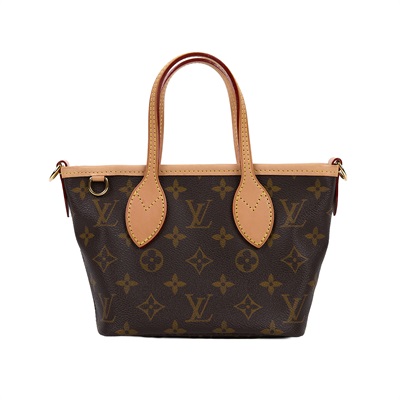 路易威登 LOUIS VUITTON Neverfull BB 手提 斜背包 米色背袋 M46705 晶片款 原花NEVERFULL BB 背帶/內袋