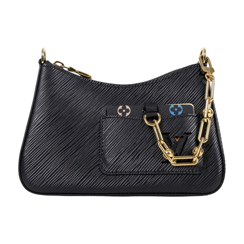 路易威登 LOUIS VUITTON LV x TM 村上隆聯名 Marellini 手提包 黑色 M13099 晶片款  原廠盒子/防塵袋/背帶x2/鏡子/內袋