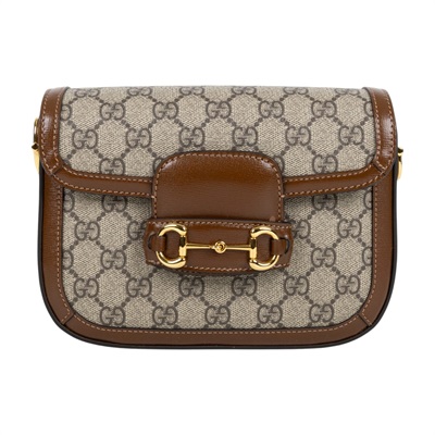古馳 GUCCI Horsebit 1955 迷你 馬鞍包 658574 HUHHG 咖1955 MINI 防塵袋/背帶x2/購買證明正本
