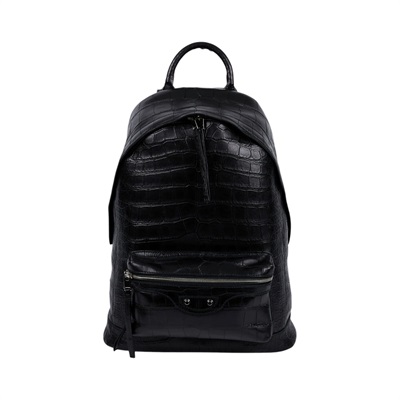 巴黎世家 BALENCIAGA Arena 後背包 435315LNR2N 黑CLASSIC鱷魚壓紋後背包 防塵袋