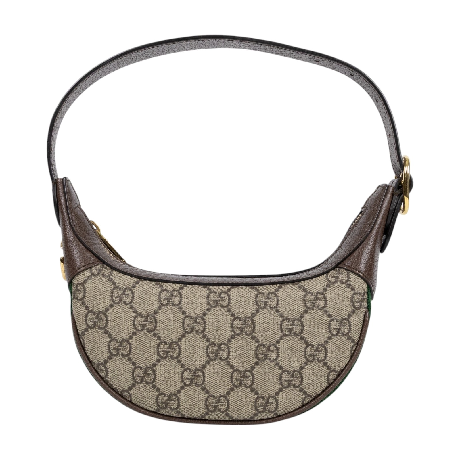 古馳 GUCCI Ophidia mini 帆布 手提包 肩背包 腋下包 658551 96IWG 棕OPHIDIA月牙肩背包 原廠盒子/防塵袋
