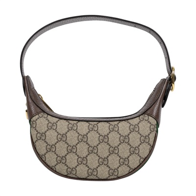 古馳 GUCCI Ophidia mini 帆布 手提包 肩背包 腋下包 658551 96IWG 棕OPHIDIA月牙肩背包 原廠盒子/防塵袋