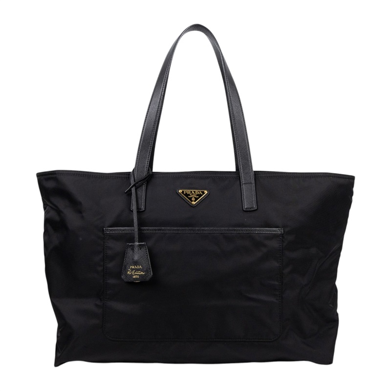 普拉達 PRADA Re-Edition 1978 大型 手提袋 1BG527_R064 黑尼龍托特包 大號 無附屬品