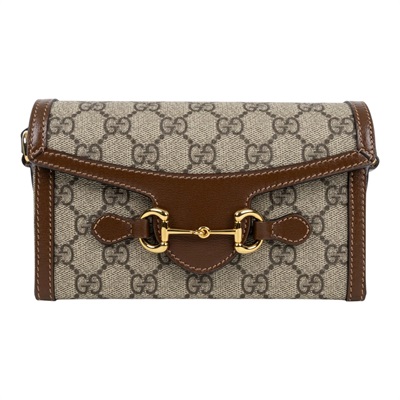 古馳 GUCCI Horsebit 1955 馬銜扣 迷你袋 斜背包 烏木色 699296 92TCG 棕1955 HORSEBIT MINI 原廠盒子/防塵袋