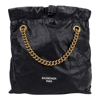 巴黎世家 BALENCIAGA Crush 束口購物包 小型 742942210IT 黑CRUSH小號 無附屬品