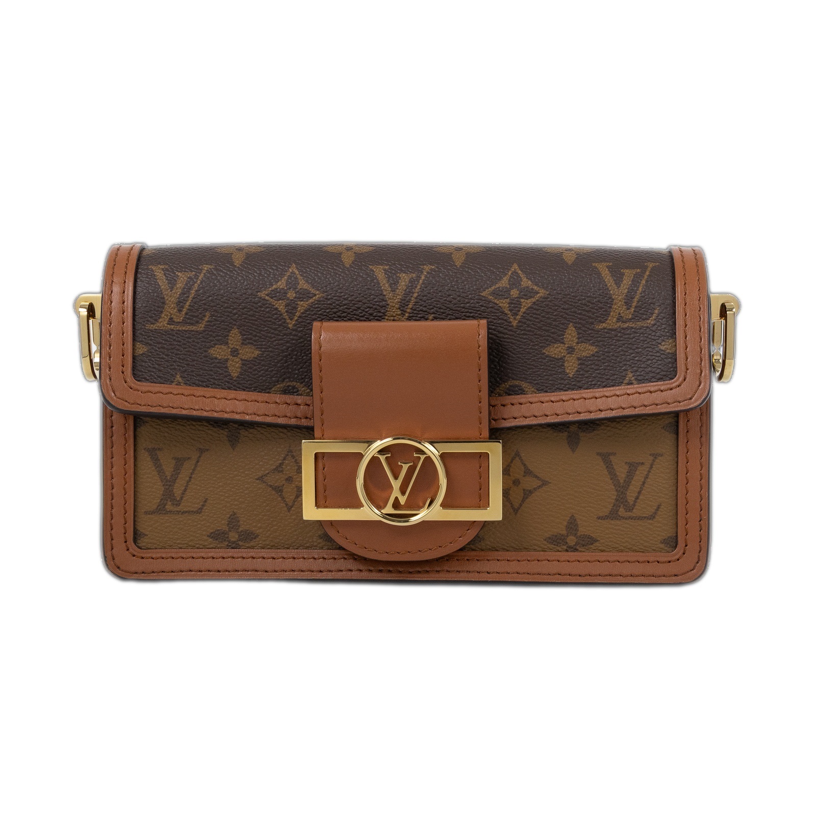 路易威登 LOUIS VUITTON Dauphine East West 手提包 肩背包 斜背包 M46757 晶片款  原廠盒子/防塵袋/背帶x2/購買證明正本