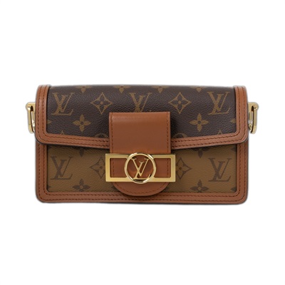 路易威登 LOUIS VUITTON Dauphine East West 手提包 肩背包 斜背包 M46757 晶片款  原廠盒子/防塵袋/背帶x2/購買證明正本