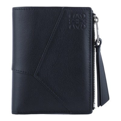 羅意威 LOEWE Puzzle 窄版短錢包 C510W73X08 黑PUZZLE COMPACT兩折短夾 原廠盒子/防塵袋