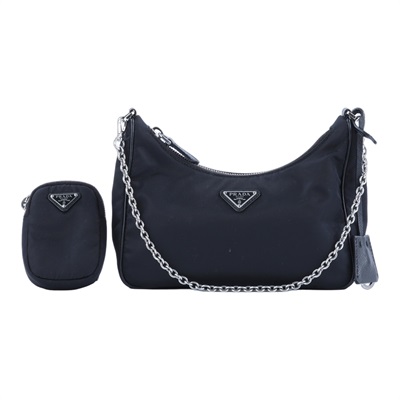 普拉達 PRADA Re-Edition 2005 Re-Nylon 手袋 1BH204_R064  原廠盒子/防塵袋x2/背帶/鏈帶/內袋/購買證明正本
