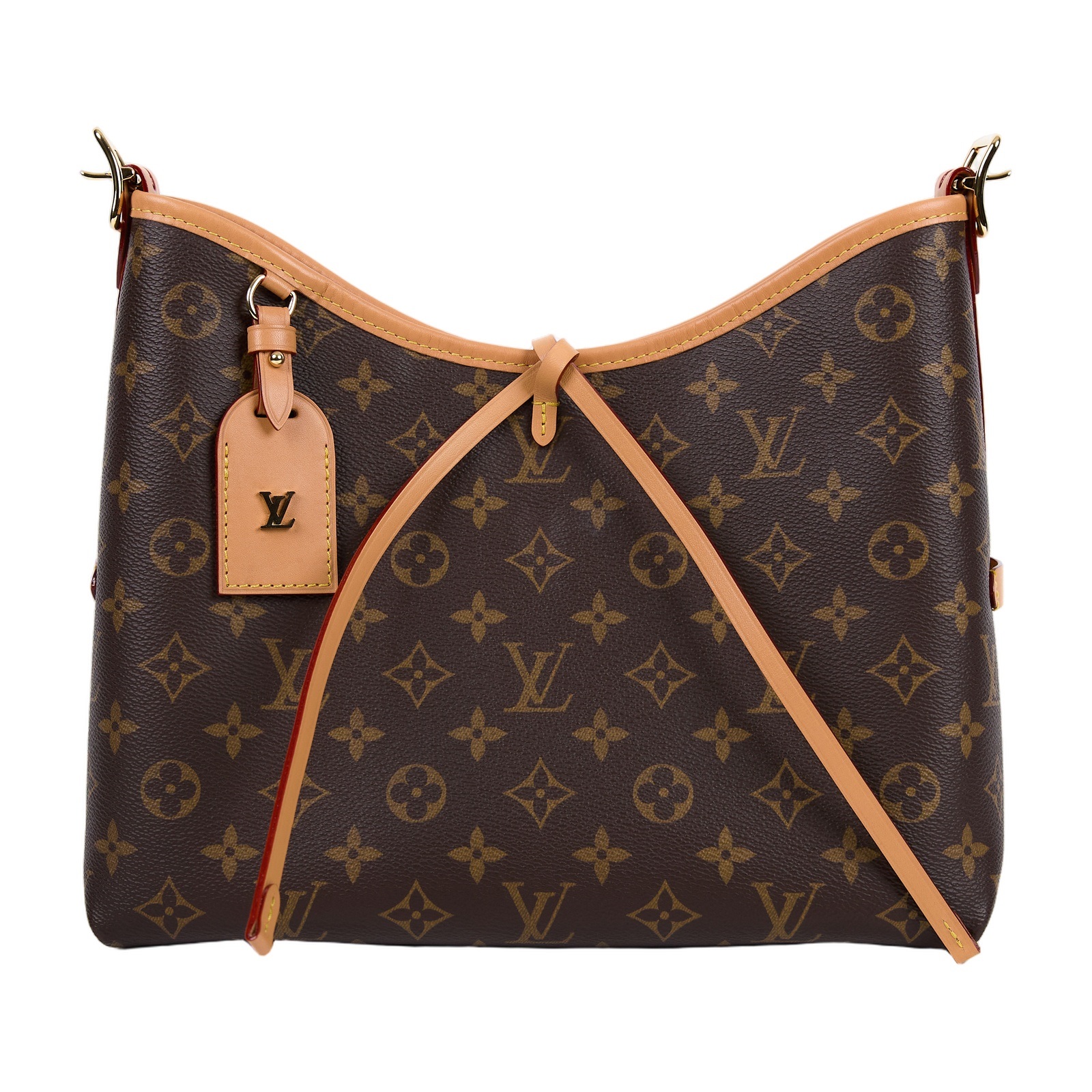 路易威登 LOUIS VUITTON CarryAll PM 原花 肩背包 M46203 晶片款  原廠盒子/防塵袋/背帶/購買證明正本