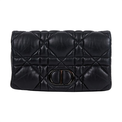 迪奧 CHRISTIAN DIOR Caro Pouch With Chain 鏈帶包 S5135BNGX  原廠盒子/防塵袋/背帶/購買證明正本