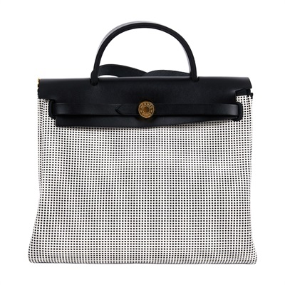 愛馬仕 Hermes Herbag Zip 31 金色五金 黑色 H082926CCAA U MN 011  防塵袋/內袋/鎖組/原廠盒子/購買證明
