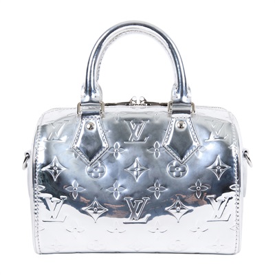 路易威登 LOUIS VUITTON Speedy Bandoulière  20 手提 斜背 波士頓包 銀色 M11987 晶片款  背帶/防塵袋/原廠盒子/鎖組/購買證明影本