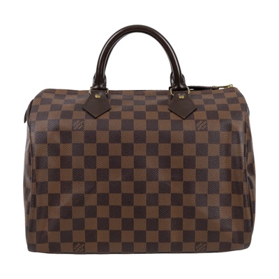 路易威登 LOUIS VUITTON Speedy 30 經典帆布 手提波士頓包 N41531 咖棋盤格SPEERY30 購買證明正本/鎖組