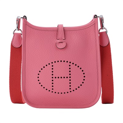 愛馬仕 Hermes Evelyne 16 Amazone bag 伊芙琳包 銀色五金 玫瑰杜鵑粉色 H069426CKAP /W MN 008 KD  原廠盒子/防塵袋x2/背帶/收據