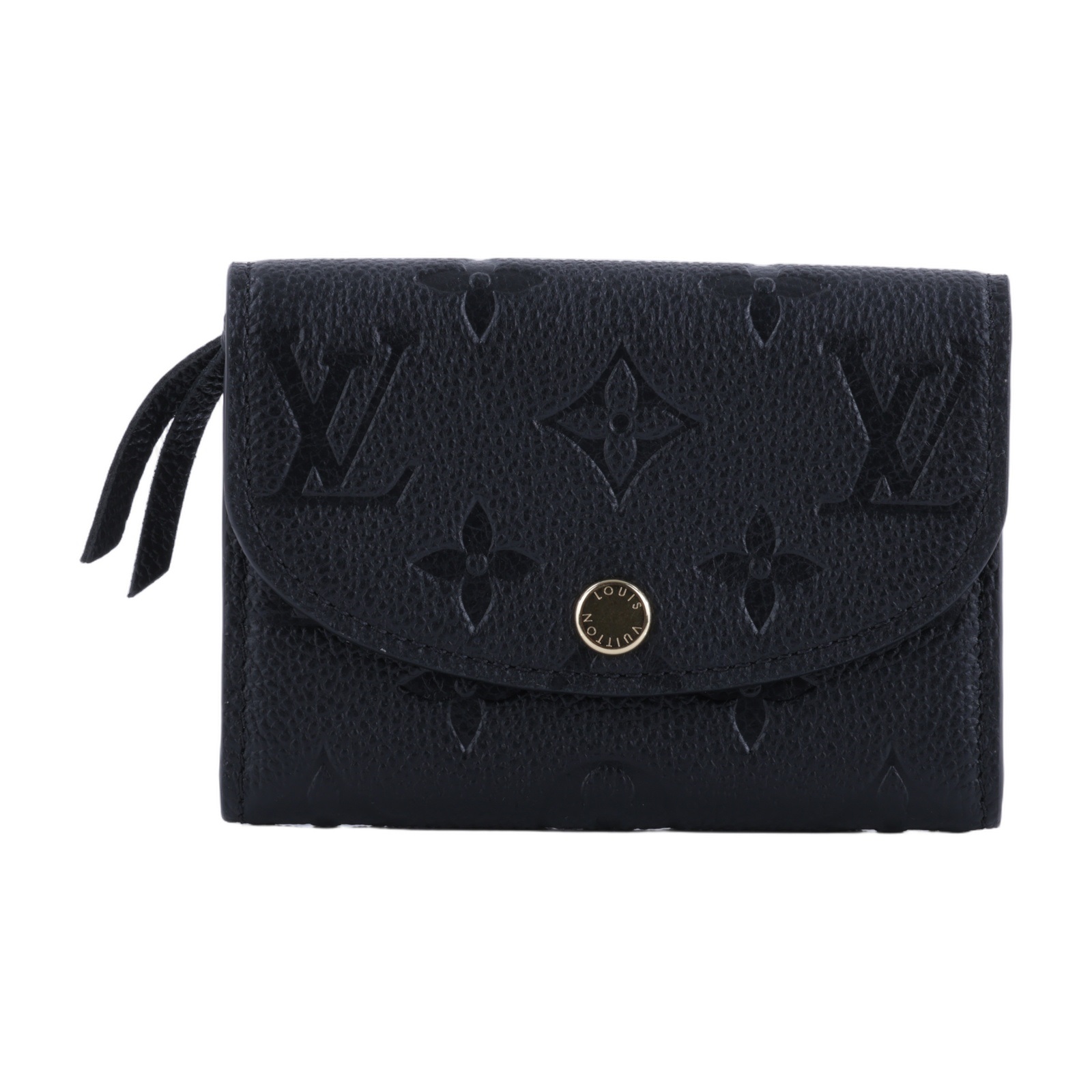 路易威登 LOUIS VUITTON Rosalie 零錢包 黑色 M81455 晶片款 黑原花壓紋Rosalie零錢包 原廠盒子/防塵袋