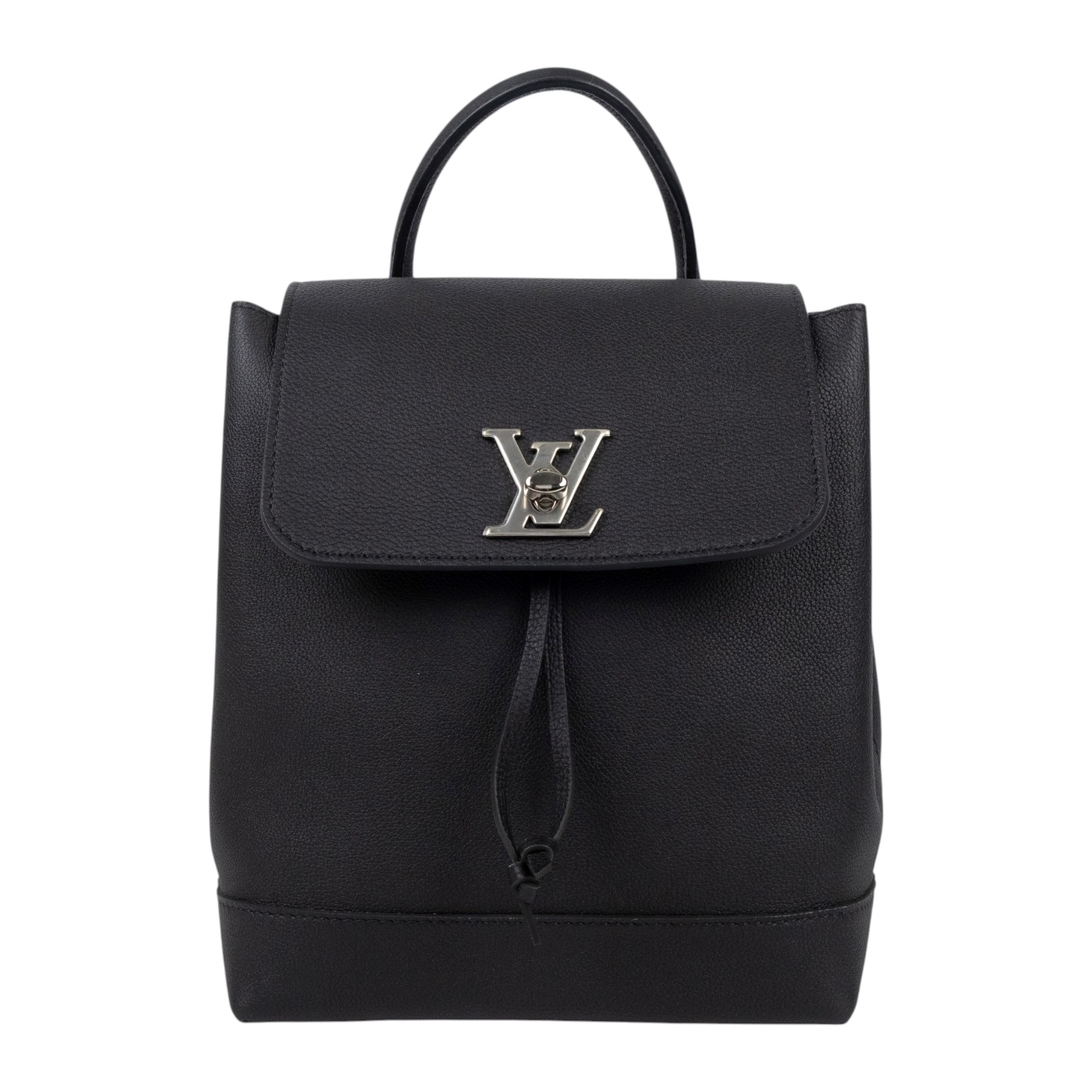路易威登 LOUIS VUITTON Lockme Backpack 翻蓋 束口 後背包 M41815 黑LOCKME後背包 防塵袋/購買證明正本