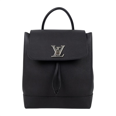 路易威登 LOUIS VUITTON Lockme Backpack 翻蓋 束口 後背包 M41815 黑LOCKME後背包 防塵袋/購買證明正本