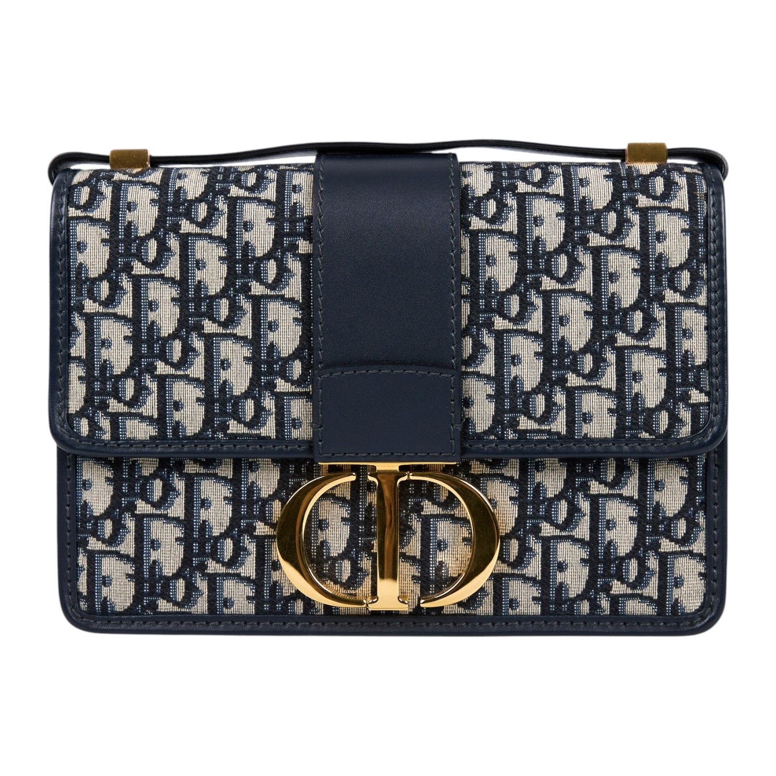 迪奧 CHRISTIAN DIOR 30 Montaigne 蒙田包 肩背包 斜背包 M9203UTZQ 藍緹花蒙田30 保證卡/防塵袋