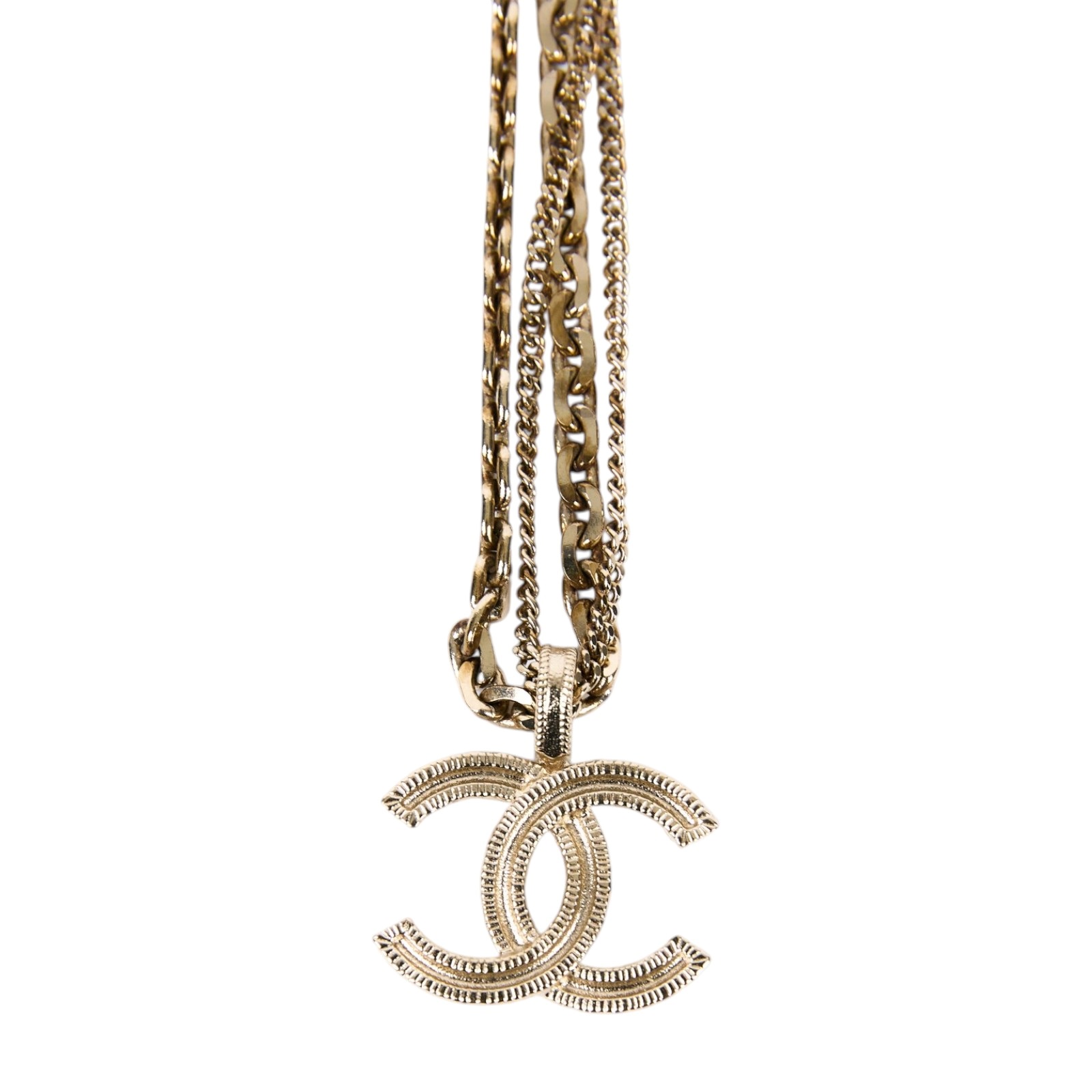 香奈兒 CHANEL CC LOGO 項鍊 AB6095 B05288A21 P 雙C雙股水鑽項鍊 原廠盒子/內襯/購買證明