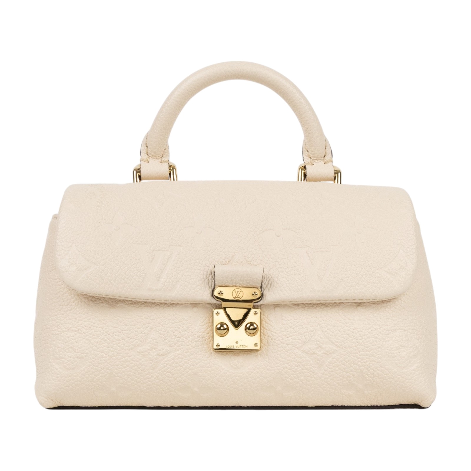 路易威登 LOUIS VUITTON Nano Madeleine 單肩包 奶油色 M12145 晶片款  背帶/防塵袋/原廠盒子